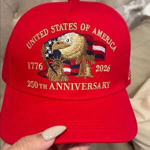 Red USA 250th Anniversary Cap